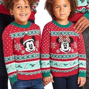 Disney Mickey Mouse Holiday christmas Baby sweater